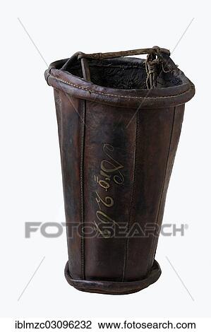 "Leather fire bucket from 1900, """"Fire and Flame? Çô the fire department from 1850 to today"""" exhibition, industrial museum, Lauf an der Pegnitz, Middle Franconia, Bavaria, Germany, Europe" View Large Photo Image Stock Image - "Leather fire bucket from 1900, """"Fire and Flame? Çô the fire department from 1850 to today"""" exhibition, industrial museum, Lauf an der Pegnitz, Middle Franconia, Bavaria, Germany, Europe". Fotosearch