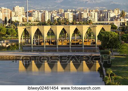 "Lebanese Pavilion, Expo, Rachid Karami International Fair, Tripoli, Lebanon. The Brazilian architect Oscar Niemeyer was planning the area in the early 1960s. " View Large Photo Image Picture - "Lebanese Pavilion, Expo, Rachid Karami International Fair, Tripoli, Lebanon. The Brazilian architect Oscar Niemeyer was planning the area in the early 1960s. ". Fotosearch