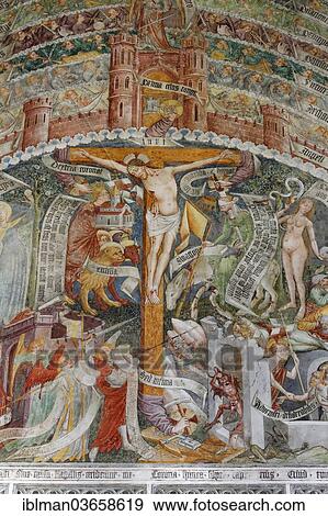 "Lebendes Kreuz frescoes, 1470 - 1475, by Thomas von Villach, in the parish church of St. Andreas, Thorl-Maglern, Villach-Land District, Carinthia, Austria, Europe" View Large Photo Image Stock Photo - "Lebendes Kreuz frescoes, 1470 - 1475, by Thomas von Villach, in the parish church of St. Andreas, Thorl-Maglern, Villach-Land District, Carinthia, Austria, Europe". Fotosearch