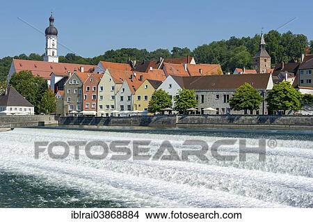 "Lechwehr, weir on the Lech river, Landsberg am Lech, Upper Bavaria, Bavaria, Germany, Europe" View Large Photo Image Picture - "Lechwehr, weir on the Lech river, Landsberg am Lech, Upper Bavaria, Bavaria, Germany, Europe". Fotosearch