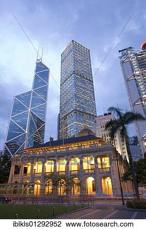 "Legislative Council Building and Bank of China Tower at nightfall, Hong Kong, Hongkong, China, Asia" View Large Photo Image Stock Image - "Legislative Council Building and Bank of China Tower at nightfall, Hong Kong, Hongkong, China, Asia". Fotosearch