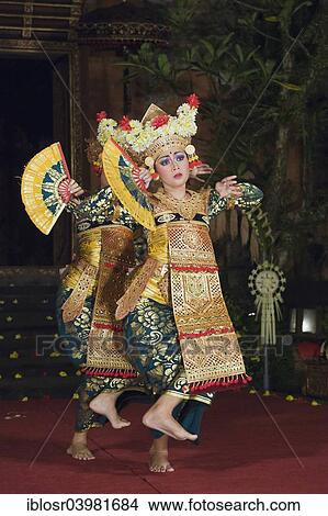 Picture - "Legong dance at Puri Saren Palace, Ubud, Bali, Indonesia, Asia". Fotosearch