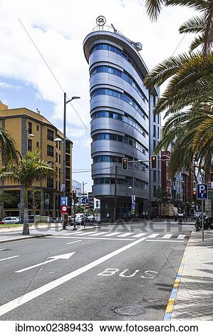 Stock Image - "Leon y Castillo 01 building, Plaza de la Feria, Las Palmas, Gran Canaria, Canary Islands, Spain, Europe, PublicGround, Europe". Fotosearch