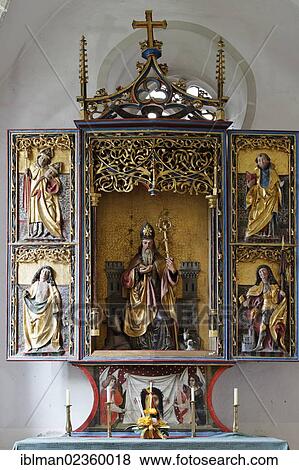 "Leonhardi altar, Pilgrimage Church of St. Leonhard in Pesenbach, municipality of Feldkirchen an der Donau, Muehlviertel region, Upper Austria, Austria, Europe" View Large Photo Image Stock Photo - "Leonhardi altar, Pilgrimage Church of St. Leonhard in Pesenbach, municipality of Feldkirchen an der Donau, Muehlviertel region, Upper Austria, Austria, Europe". Fotosearch