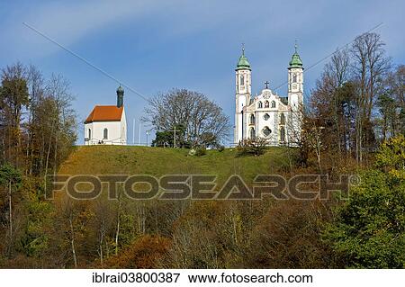 "Leonhardskapelle chapel and Heilig-Kreuz-Kirche pilgrimage church, Kalvarienberg or calvary, Bad Tolz, Upper Bavaria, Bavaria, Germany, Europe" View Large Photo Image Stock Photo - "Leonhardskapelle chapel and Heilig-Kreuz-Kirche pilgrimage church, Kalvarienberg or calvary, Bad Tolz, Upper Bavaria, Bavaria, Germany, Europe". Fotosearch
