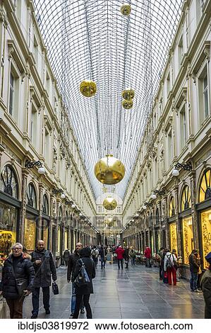 "Les Galeries Saint Hubert, Brussels, Belgium, Europe" View Large Photo Image Stock Image - "Les Galeries Saint Hubert, Brussels, Belgium, Europe". Fotosearch