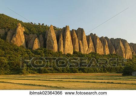 "Les Penitents rock formations, Les Mees, Digne-les-Bains, Provence region, Departement Alpes-de-Haute-Provence, France, Europe" View Large Photo Image Stock Photograph - "Les Penitents rock formations, Les Mees, Digne-les-Bains, Provence region, Departement Alpes-de-Haute-Provence, France, Europe". Fotosearch