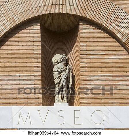 "Lettering Museo and Roman statue, Merida, Extremadura, Spain, Europe" View Large Photo Image Picture - "Lettering Museo and Roman statue, Merida, Extremadura, Spain, Europe". Fotosearch
