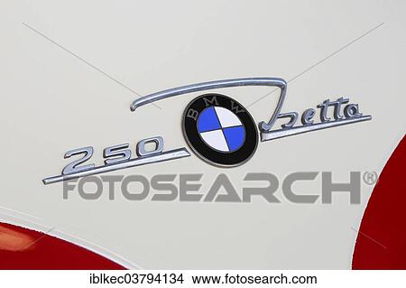 Picture - "Lettering on a car with logo, BMW Isetta 250". Fotosearch