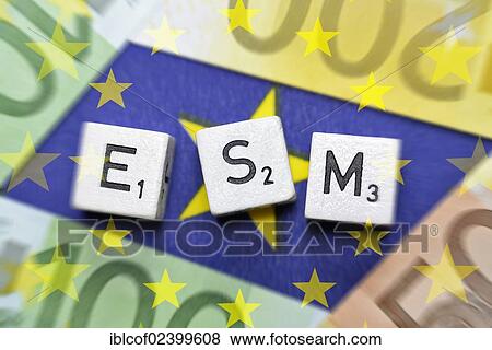 "Letters forming the term """"ESM"""", European Stability Mechanism" View Large Photo Image Stock Photo - "Letters forming the term """"ESM"""", European Stability Mechanism". Fotosearch
