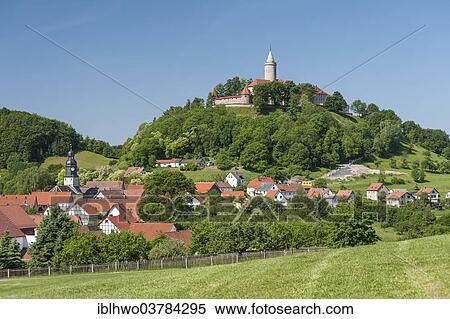"Leuchtenburg Castle near Kahla, village of Seitenroda at front, Thuringia, Germany, Europe" View Large Photo Image Stock Photography - "Leuchtenburg Castle near Kahla, village of Seitenroda at front, Thuringia, Germany, Europe". Fotosearch