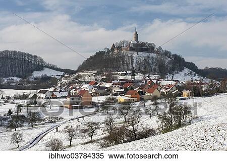 "Leuchtenburg Castle near Kahla, village of Seitenroda at front, in winter, Thuringia, Germany, Europe" View Large Photo Image Stock Photography - "Leuchtenburg Castle near Kahla, village of Seitenroda at front, in winter, Thuringia, Germany, Europe". Fotosearch