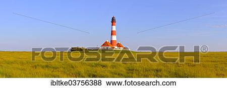 "Leuchtturm Westerheversand Lighthouse, Westerhever, Eiderstedt, North Frisia, Schleswig-Holstein, Germany, Europe" View Large Photo Image Stock Photo - "Leuchtturm Westerheversand Lighthouse, Westerhever, Eiderstedt, North Frisia, Schleswig-Holstein, Germany, Europe". Fotosearch