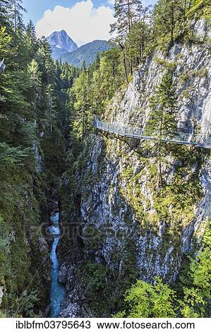 "Leutaschklamm gorge, Mittenwald, Alps, Bavaria, Germany, Europe" View Large Photo Image Stock Image - "Leutaschklamm gorge, Mittenwald, Alps, Bavaria, Germany, Europe". Fotosearch