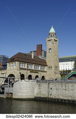 Level tower, St. Pauli landing bridges, port, Hanseatic City of Hamburg, Germany, Europe View Large Photo Image Stock Photograph - Level tower, St. Pauli landing bridges, port, Hanseatic City of Hamburg, Germany, Europe. Fotosearch