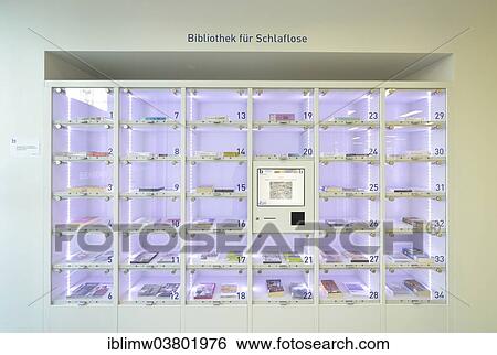 "Library for insomniacs, Stadtbibliothek am Mailander Platz public library, architect Eun Young Yi, Stuttgart, Baden-Wurttemberg, Germany, Europe" View Large Photo Image Stock Photograph - "Library for insomniacs, Stadtbibliothek am Mailander Platz public library, architect Eun Young Yi, Stuttgart, Baden-Wurttemberg, Germany, Europe". Fotosearch