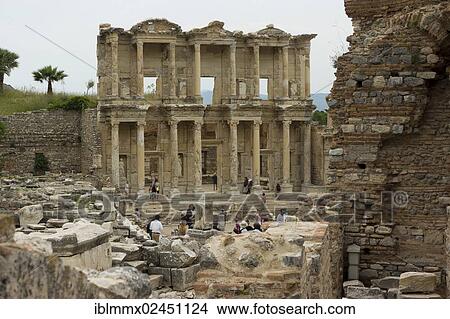 "Library of Celsus, ancient city of Ephesus, Efes, Izmir province, Turkey, Asia" View Large Photo Image Picture - "Library of Celsus, ancient city of Ephesus, Efes, Izmir province, Turkey, Asia". Fotosearch