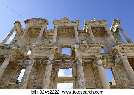 "Library of Celsus, ancient city of Ephesus, Efes, UNESCO World Heritage Site, Aegean Sea, Turkey, Asia" View Large Photo Image Stock Image - "Library of Celsus, ancient city of Ephesus, Efes, UNESCO World Heritage Site, Aegean Sea, Turkey, Asia". Fotosearch