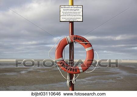 "Lifebuoy on the main beach, Langeoog, Ostfriesische Inseln, Lower Saxony, Germany, Europe" View Large Photo Image Stock Photograph - "Lifebuoy on the main beach, Langeoog, Ostfriesische Inseln, Lower Saxony, Germany, Europe". Fotosearch