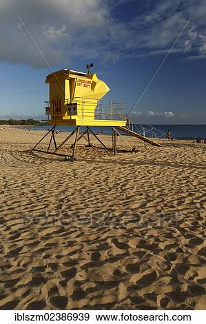 "Lifeguard tower, Big Beach, Makena State Park, Maui, Hawai'i, USA" View Large Photo Image Stock Photo - "Lifeguard tower, Big Beach, Makena State Park, Maui, Hawai'i, USA". Fotosearch