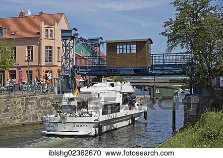 "Lift Bridge, Plau, Mecklenburg Lake District, Mecklenburg-Western Pomerania, Germany, Europe" View Large Photo Image Stock Image - "Lift Bridge, Plau, Mecklenburg Lake District, Mecklenburg-Western Pomerania, Germany, Europe". Fotosearch