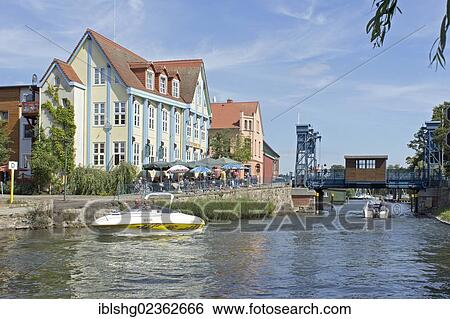 "Lift Bridge, Plau, Mecklenburg Lake District, Mecklenburg-Western Pomerania, Germany, Europe" View Large Photo Image Stock Photograph - "Lift Bridge, Plau, Mecklenburg Lake District, Mecklenburg-Western Pomerania, Germany, Europe". Fotosearch