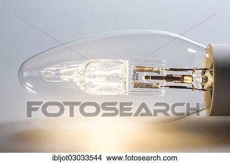 Picture - "Light bulb, halogen lamp". Fotosearch