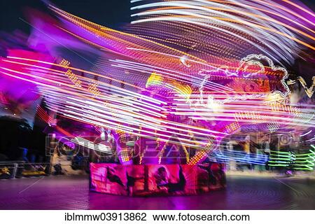 "Light trails, ride at night, Munich Spring Festival, Theresienwiese, Munich, Bavaria, Germany, Europe" View Large Photo Image Stock Image - "Light trails, ride at night, Munich Spring Festival, Theresienwiese, Munich, Bavaria, Germany, Europe". Fotosearch