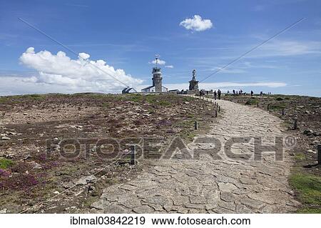 "Lighthouse and Marian monument Notre-Dame des Naufrages, Pointe du Raz, Cap Sizun peninsula, Departement Finistere, Brittany, France, Europe" View Large Photo Image Stock Photo - "Lighthouse and Marian monument Notre-Dame des Naufrages, Pointe du Raz, Cap Sizun peninsula, Departement Finistere, Brittany, France, Europe". Fotosearch