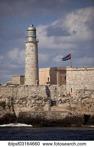 "Lighthouse and the fortress of Castillo de los Tres Reyes del Morro, Havana, Cuba, North America" View Large Photo Image Stock Image - "Lighthouse and the fortress of Castillo de los Tres Reyes del Morro, Havana, Cuba, North America". Fotosearch