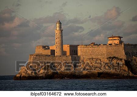 "Lighthouse and the fortress of Castillo de los Tres Reyes del Morro, Havana, Cuba, North America" View Large Photo Image Stock Image - "Lighthouse and the fortress of Castillo de los Tres Reyes del Morro, Havana, Cuba, North America". Fotosearch