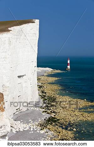 "Lighthouse and white limestone cliffs at Beachy Head, Seven Sisters Country Park, East Sussex, England, United Kingdom, Europe" View Large Photo Image Stock Image - "Lighthouse and white limestone cliffs at Beachy Head, Seven Sisters Country Park, East Sussex, England, United Kingdom, Europe". Fotosearch