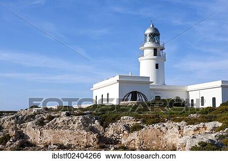 "Lighthouse at Cap de Cavalleria, North Menorca, Menorca Island, Balearic Islands, Spain, Southern Europe, Europe" View Large Photo Image Stock Photograph - "Lighthouse at Cap de Cavalleria, North Menorca, Menorca Island, Balearic Islands, Spain, Southern Europe, Europe". Fotosearch