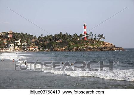 "Lighthouse Beach, Kovalam, Kerala, India, Asia" View Large Photo Image Stock Photo - "Lighthouse Beach, Kovalam, Kerala, India, Asia". Fotosearch