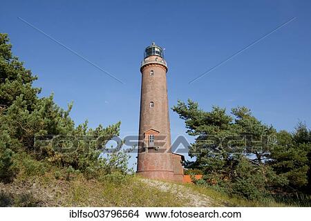 "Lighthouse Darsser Ort near Prerow, Darss, Bodden National Park of Western Pomerania, Mecklenburg-Western Pomerania, Baltic Sea, Germany, Europe" View Large Photo Image Picture - "Lighthouse Darsser Ort near Prerow, Darss, Bodden National Park of Western Pomerania, Mecklenburg-Western Pomerania, Baltic Sea, Germany, Europe". Fotosearch