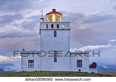"Lighthouse, Dyrholaey, Vik i Myrdal, Southern Region, Iceland, Europe" View Large Photo Image Stock Image - "Lighthouse, Dyrholaey, Vik i Myrdal, Southern Region, Iceland, Europe". Fotosearch