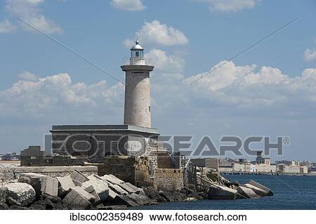 "Lighthouse, Molo di Ponente, Marsala, Trapani Province, Sicily, Italy, Europe" View Large Photo Image Stock Photo - "Lighthouse, Molo di Ponente, Marsala, Trapani Province, Sicily, Italy, Europe". Fotosearch
