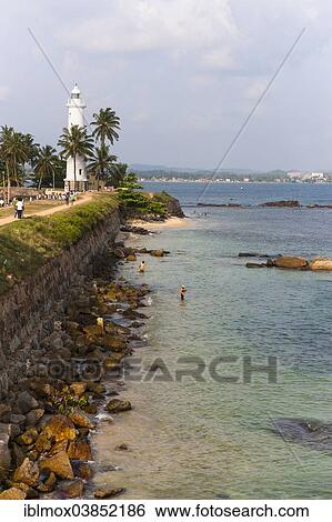 "Lighthouse near the city of Galle, Fort Galle, Pettigalawatta region, Southern Province, Sri Lanka, Asia" View Large Photo Image Stock Photograph - "Lighthouse near the city of Galle, Fort Galle, Pettigalawatta region, Southern Province, Sri Lanka, Asia". Fotosearch