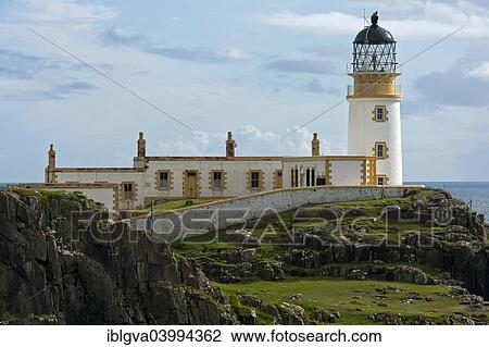 "Lighthouse Neist Point, Isle of Skye, Inner Hebrides, Scotland, United Kingdom, Europe" View Large Photo Image Stock Image - "Lighthouse Neist Point, Isle of Skye, Inner Hebrides, Scotland, United Kingdom, Europe". Fotosearch