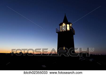 "Lighthouse of Dagebuell at night, North Frisia, Schleswig-Holstein, Germany, Europe" View Large Photo Image Stock Image - "Lighthouse of Dagebuell at night, North Frisia, Schleswig-Holstein, Germany, Europe". Fotosearch