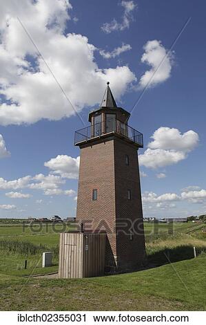 "Lighthouse of Dagebuell, North Frisia, Schleswig-Holstein, Germany, Europe" View Large Photo Image Stock Image - "Lighthouse of Dagebuell, North Frisia, Schleswig-Holstein, Germany, Europe". Fotosearch