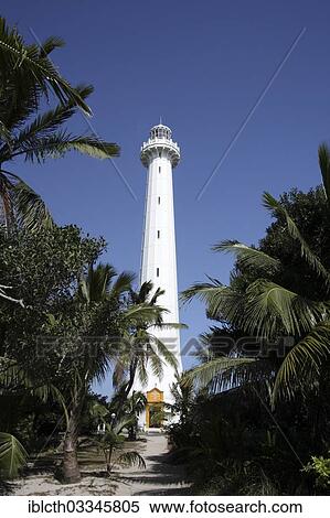 "Lighthouse of Ilot Amedee or Le Phare Amedee between palm trees against a blue sky, Amedee Island, New Caledonia, France, Oceania" View Large Photo Image Stock Photography - "Lighthouse of Ilot Amedee or Le Phare Amedee between palm trees against a blue sky, Amedee Island, New Caledonia, France, Oceania". Fotosearch
