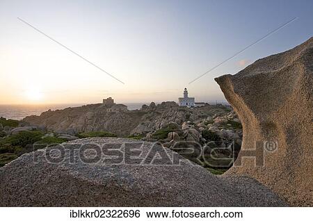 Stock Photograph - "Lighthouse on cape Capo Testa near Santa Teresa di Gallura, Sardinia, Italy, Europe". Fotosearch