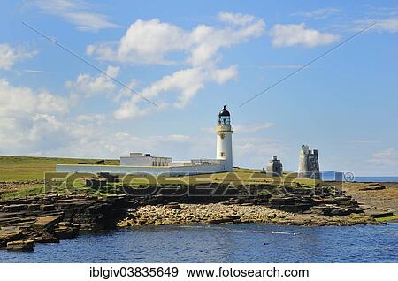 "Lighthouse on the Island of Stroma in the Pentland Firth, Caithness, Scotland, United Kingdom, Europe" View Large Photo Image Stock Photo - "Lighthouse on the Island of Stroma in the Pentland Firth, Caithness, Scotland, United Kingdom, Europe". Fotosearch