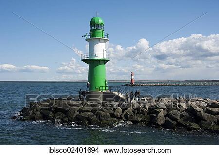 "Lighthouse on the Warnow River estuary, Warnemuende, Mecklenburg-Western Pomerania, Germany, Europe" View Large Photo Image Picture - "Lighthouse on the Warnow River estuary, Warnemuende, Mecklenburg-Western Pomerania, Germany, Europe". Fotosearch