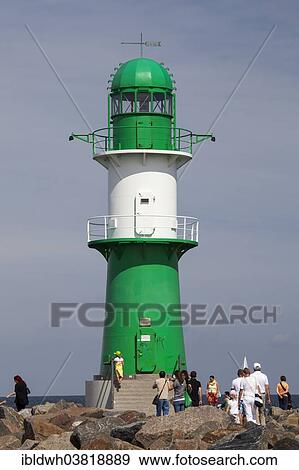 "Lighthouse on the western pier, Warnemunde, Rostock, Mecklenburg-Western Pomerania, Germany, Europe" View Large Photo Image Stock Photo - "Lighthouse on the western pier, Warnemunde, Rostock, Mecklenburg-Western Pomerania, Germany, Europe". Fotosearch