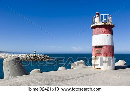 Lighthouse, Porto de Abrigo da Nazare, Port, Nazare, Oeste, Leiria District, Portugal, Europe View Large Photo Image Stock Image - Lighthouse, Porto de Abrigo da Nazare, Port, Nazare, Oeste, Leiria District, Portugal, Europe. Fotosearch