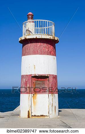 "Lighthouse, Porto de Abrigo da Nazare, Port, Nazare, Oeste, Leiria District, Portugal, Europe" View Large Photo Image Stock Photo - "Lighthouse, Porto de Abrigo da Nazare, Port, Nazare, Oeste, Leiria District, Portugal, Europe". Fotosearch