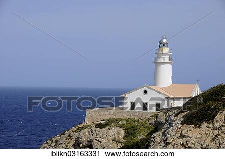 "Lighthouse, Punta de Capdepera, Cala Rajada, Majorca, Balearic Islands, Spain, Europe" View Large Photo Image Stock Image - "Lighthouse, Punta de Capdepera, Cala Rajada, Majorca, Balearic Islands, Spain, Europe". Fotosearch
