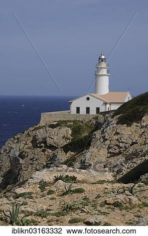 "Lighthouse, Punta de Capdepera, Cala Rajada, Majorca, Balearic Islands, Spain, Europe" View Large Photo Image Stock Image - "Lighthouse, Punta de Capdepera, Cala Rajada, Majorca, Balearic Islands, Spain, Europe". Fotosearch